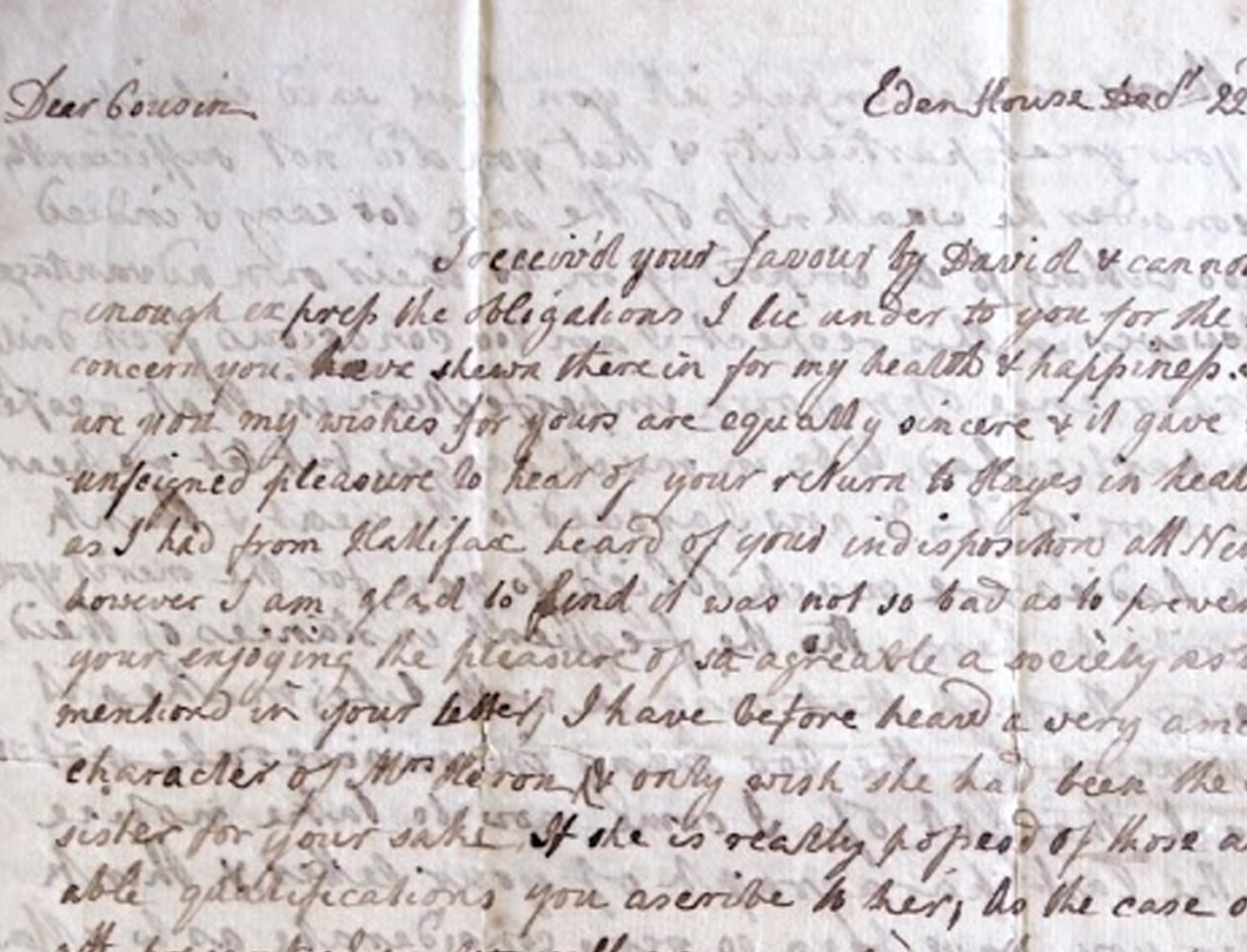 Penelope Johnston Dawson’s letters from Eden House
